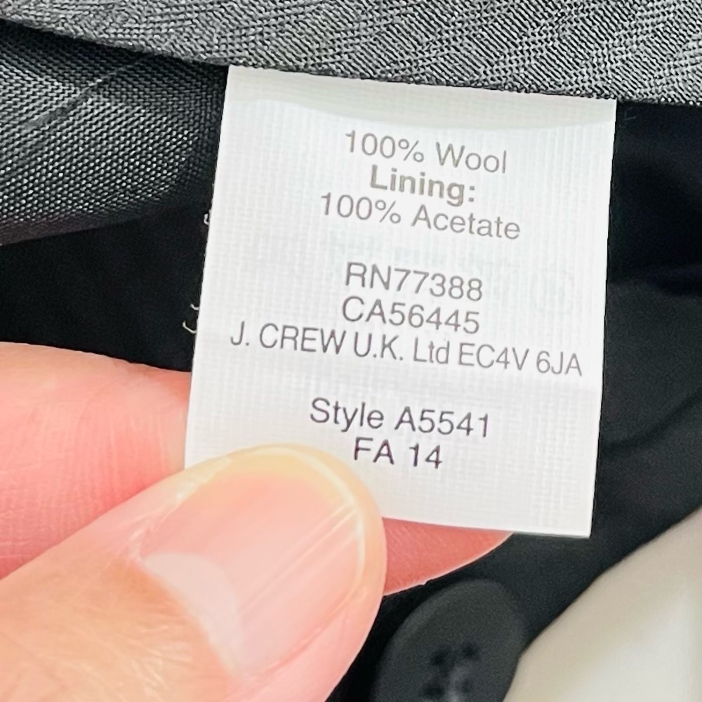 NWT J. Crew Thompson Wool Suit Dress Pants Men Size 35 Preppy Old Money Occasion - Picture 6 of 13